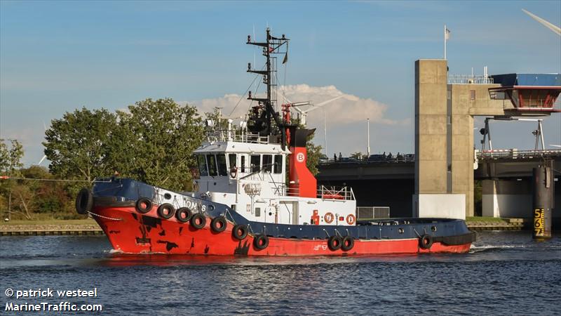 union 6 (Tug) - IMO 9034987, MMSI 205348000, Call Sign OROV under the flag of Belgium