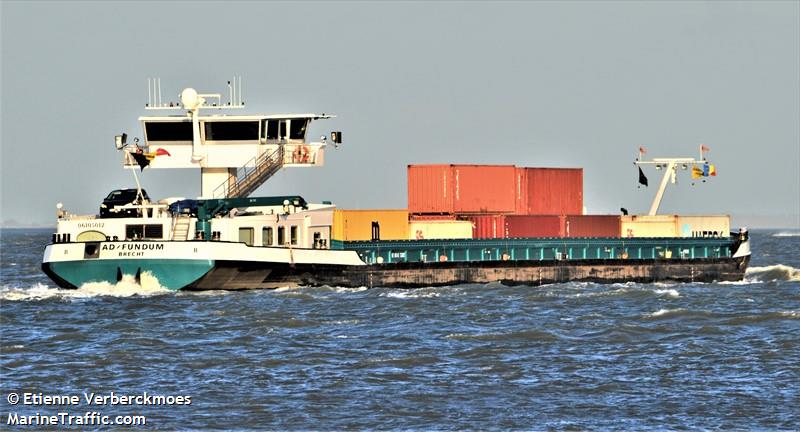 ad fundum (Cargo ship) - IMO , MMSI 205388290, Call Sign OT3882 under the flag of Belgium