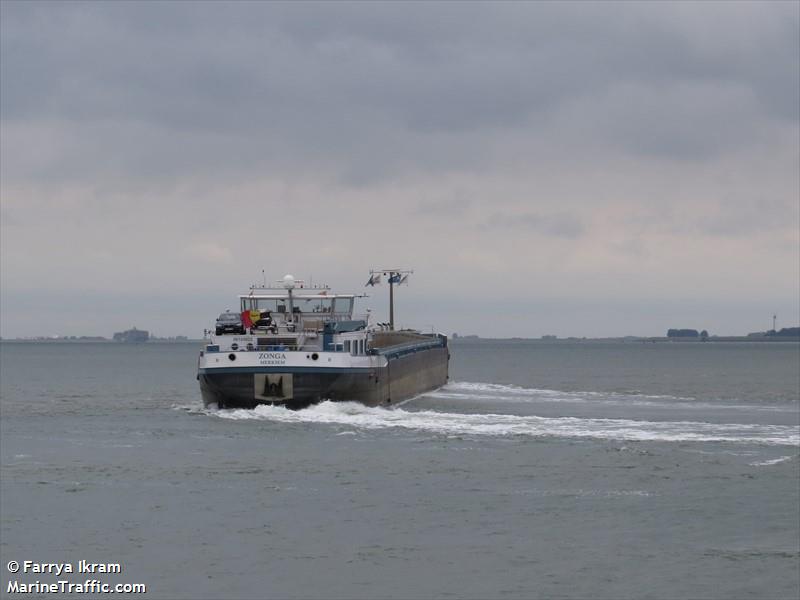 zonga (Cargo ship) - IMO , MMSI 205548590, Call Sign OT5485 under the flag of Belgium