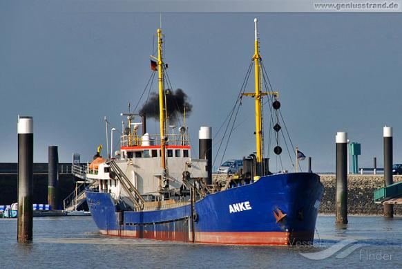 anke (Dredger) - IMO 8423894, MMSI 211231490, Call Sign DQNG under the flag of Germany
