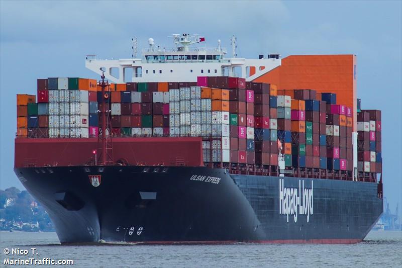 ulsan express (Container Ship) - IMO 9613020, MMSI 211578000, Call Sign DDOQ2 under the flag of Germany
