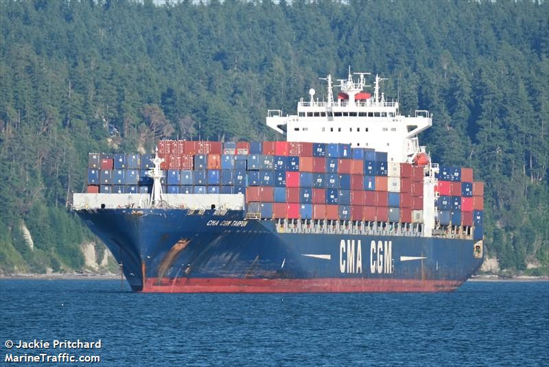 cma cgm tarpon (Container Ship) - IMO 9331012, MMSI 215187000, Call Sign 9HA5004 under the flag of Malta