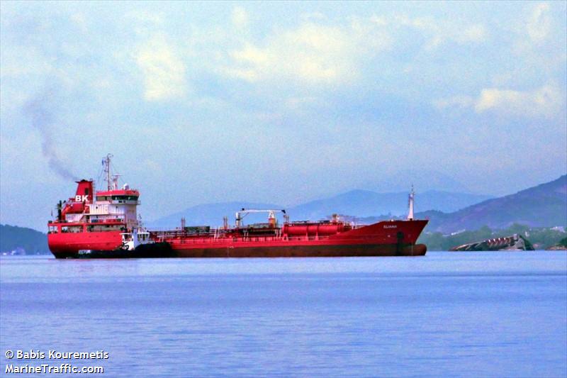 eliana (Chemical/Oil Products Tanker) - IMO 9327310, MMSI 215630000, Call Sign 9HA5217 under the flag of Malta