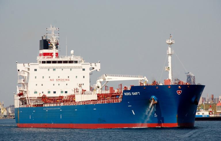 nord swift (Chemical/Oil Products Tanker) - IMO 9692155, MMSI 219605000, Call Sign OWPE2 under the flag of Denmark