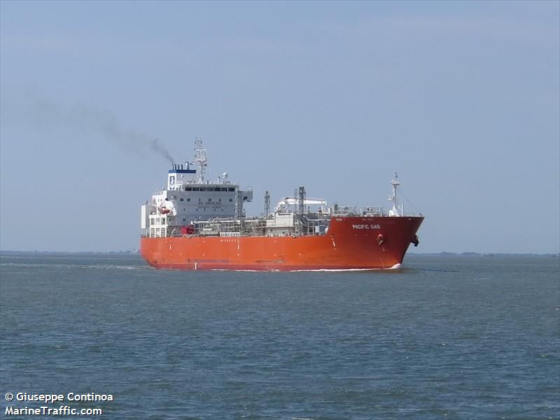 pacific gas (LPG Tanker) - IMO 9745524, MMSI 219673000, Call Sign OWDL2 under the flag of Denmark