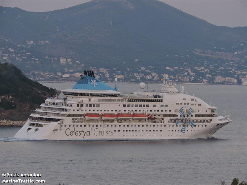 celestyal crystal (Passenger (Cruise) Ship) - IMO 7827213, MMSI 229001000, Call Sign 9HA2978 under the flag of Malta