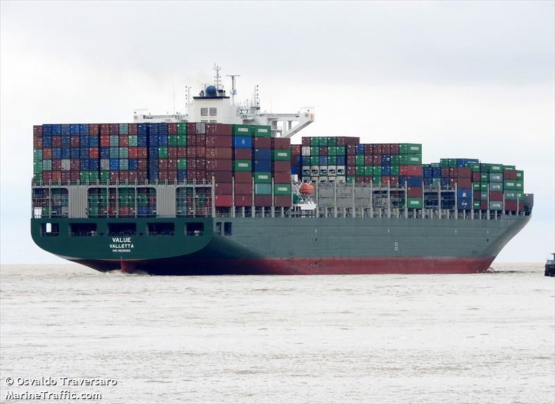 value (Container Ship) - IMO 9628166, MMSI 229467000, Call Sign 9HA3355 under the flag of Malta