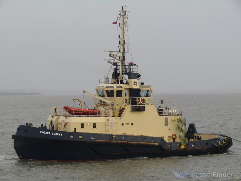 svitzer surrey (Tug) - IMO 9019468, MMSI 232002812, Call Sign MPJV4 under the flag of United Kingdom (UK)