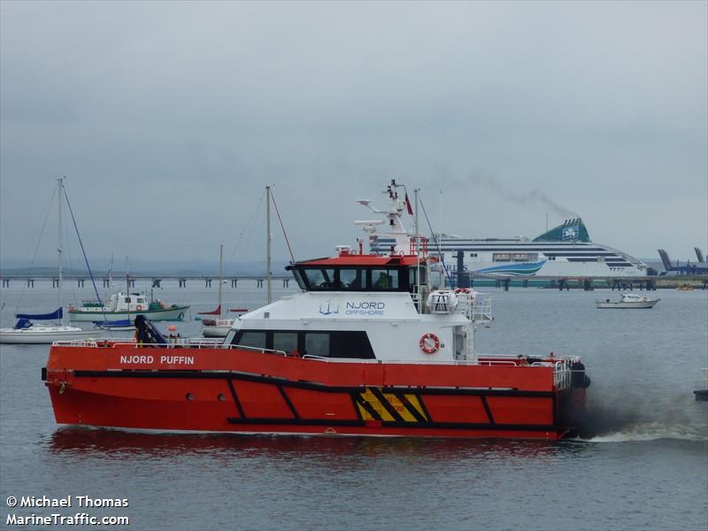 njord puffin (HSC (HAZ-C)) - IMO , MMSI 235095778, Call Sign 2GAM3 under the flag of United Kingdom (UK)