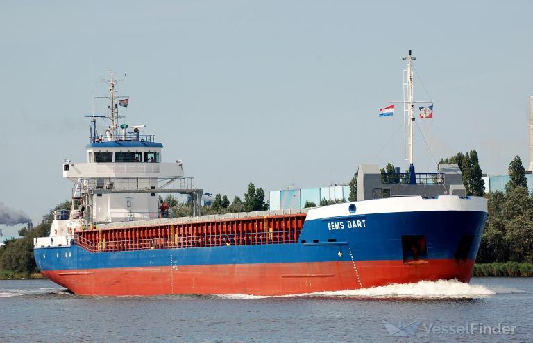 eems-dart (General Cargo Ship) - IMO 9195640, MMSI 236453000, Call Sign ZDIK5 under the flag of Gibraltar