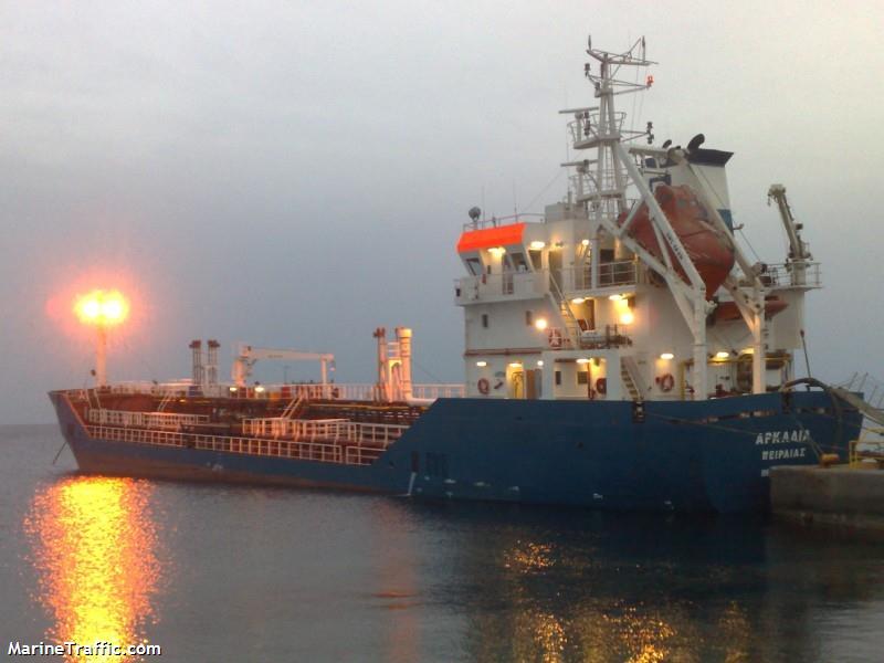 arcadia (Chemical/Oil Products Tanker) - IMO 9359741, MMSI 240560000, Call Sign SY7849 under the flag of Greece