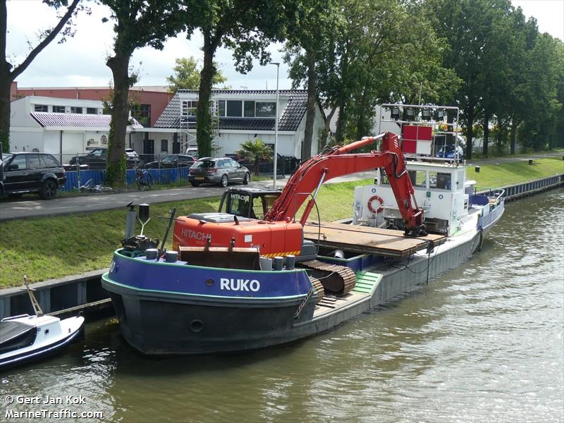 ruko (Dredging or UW ops) - IMO , MMSI 244030690, Call Sign PA6324 under the flag of Netherlands