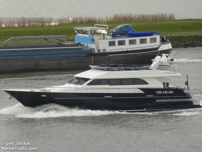 the escape (Pleasure craft) - IMO , MMSI 244100974, Call Sign PD6398 under the flag of Netherlands