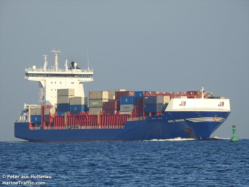 oocl rauma (Container Ship) - IMO 9462794, MMSI 246650000, Call Sign PBWS under the flag of Netherlands