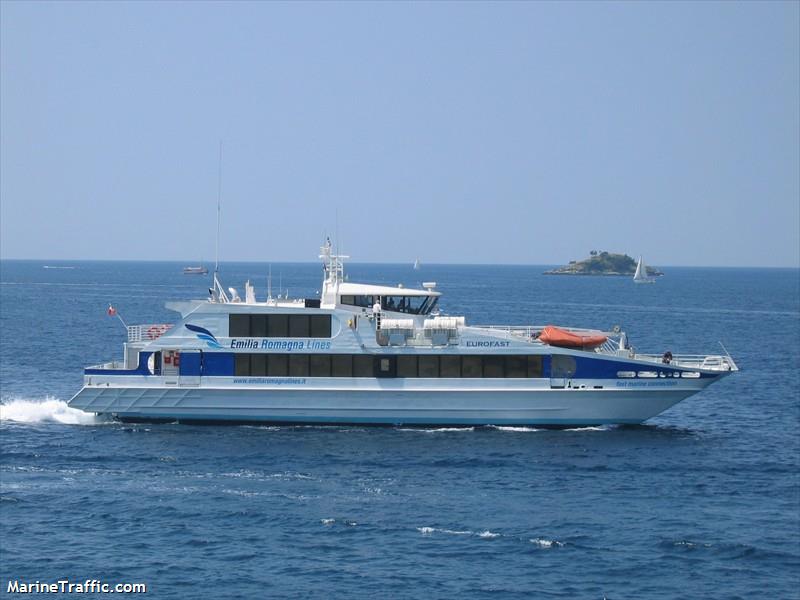 eurofast (Passenger Ship) - IMO 9112026, MMSI 247232100, Call Sign IIMX2 under the flag of Italy