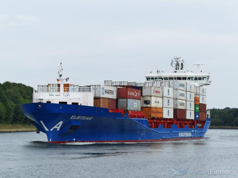 elbsea (Container Ship) - IMO 9429273, MMSI 255806267, Call Sign CQAS9 under the flag of Madeira