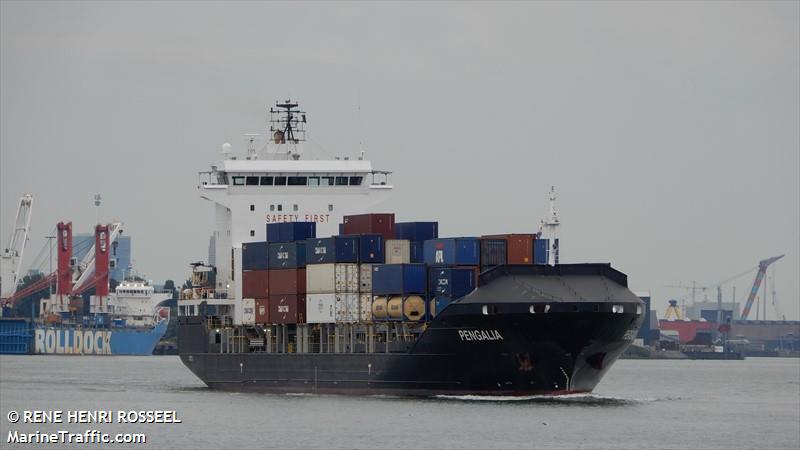 pengalia (Container Ship) - IMO 9440588, MMSI 255806347, Call Sign CQEC8 under the flag of Madeira