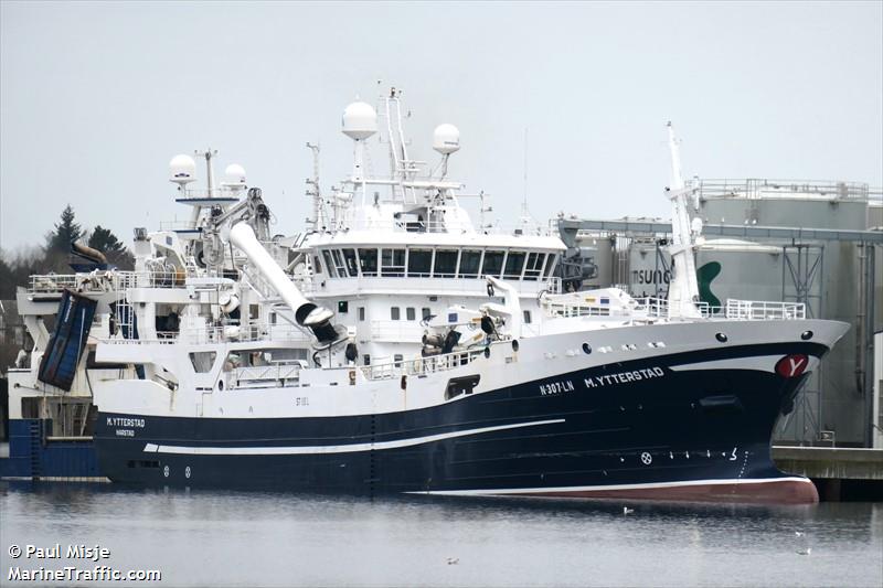 m ytterstad (Fishing Vessel) - IMO 9683972, MMSI 257685800, Call Sign LFTI under the flag of Norway