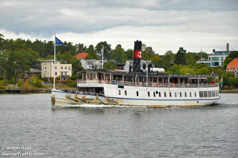 ostana 1 (Passenger ship) - IMO , MMSI 265609500, Call Sign SHND under the flag of Sweden