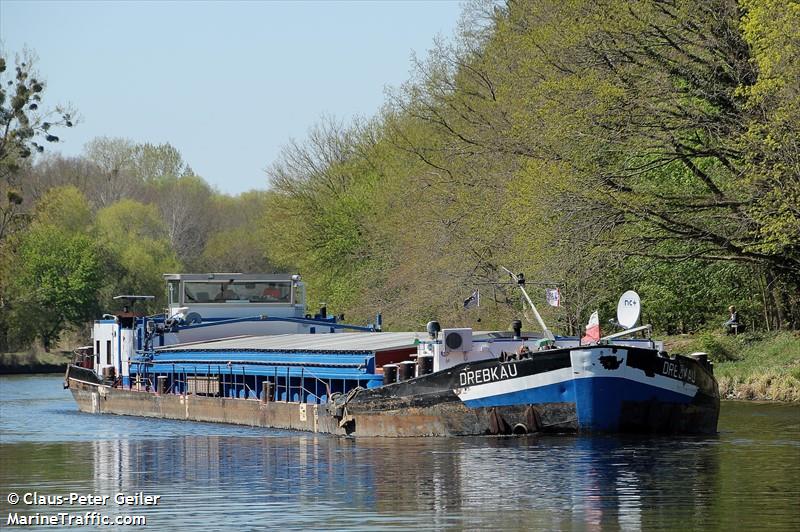 ms drebkau (Cargo ship) - IMO , MMSI 270204930, Call Sign OL6522 under the flag of Czech Rep