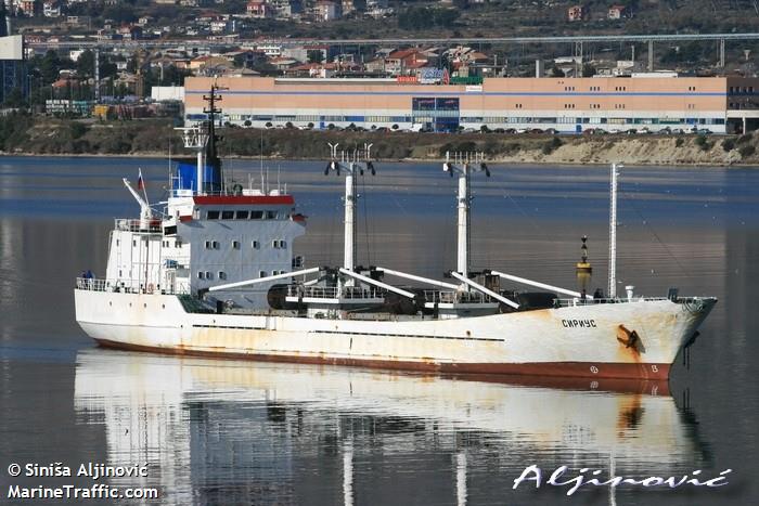 sirius (Refrigerated Cargo Ship) - IMO 7700099, MMSI 273313950, Call Sign UHVP under the flag of Russia
