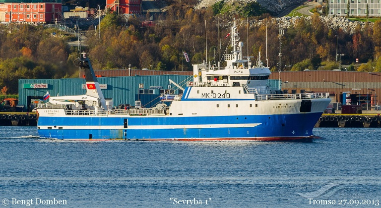 sevryba-1 (Fishing Vessel) - IMO 8801187, MMSI 273523100, Call Sign UCFU under the flag of Russia