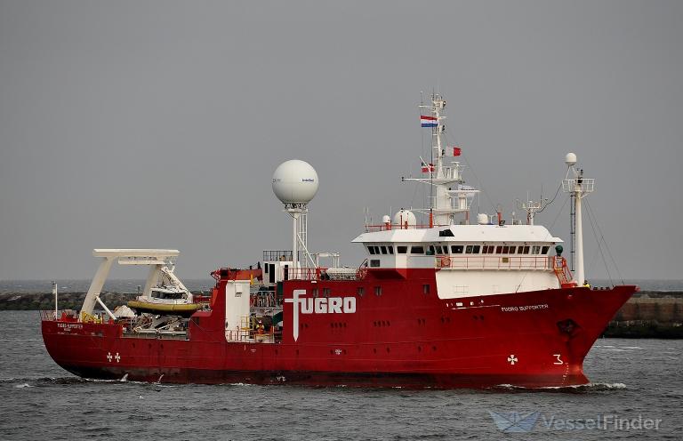 fugro supporter (Research Vessel) - IMO 8518364, MMSI 311000854, Call Sign C6EC3 under the flag of Bahamas