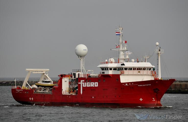 fugro supporter (Research Vessel) - IMO 8518364, MMSI 311000854, Call Sign C6EC3 under the flag of Bahamas