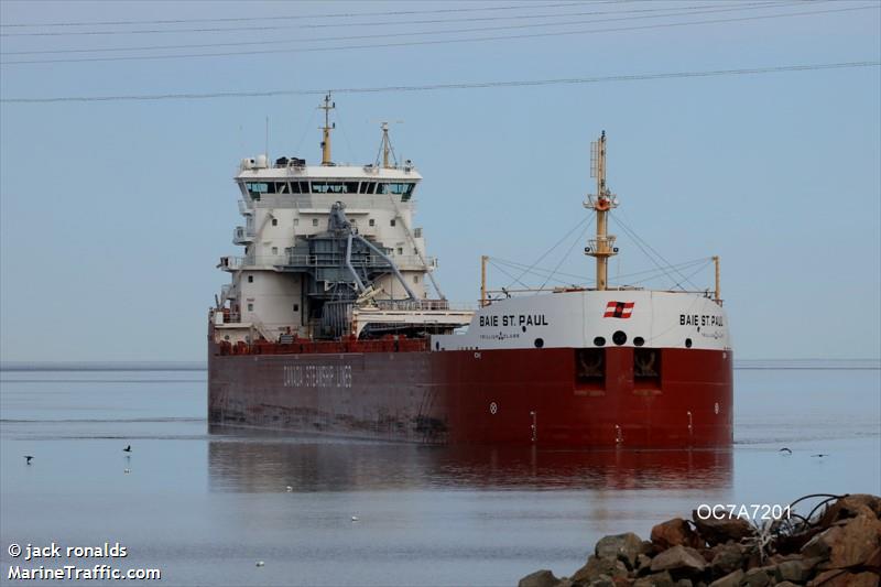 baie st.paul (Self Discharging Bulk Carrier) - IMO 9601027, MMSI 316022391, Call Sign CFN6120 under the flag of Canada