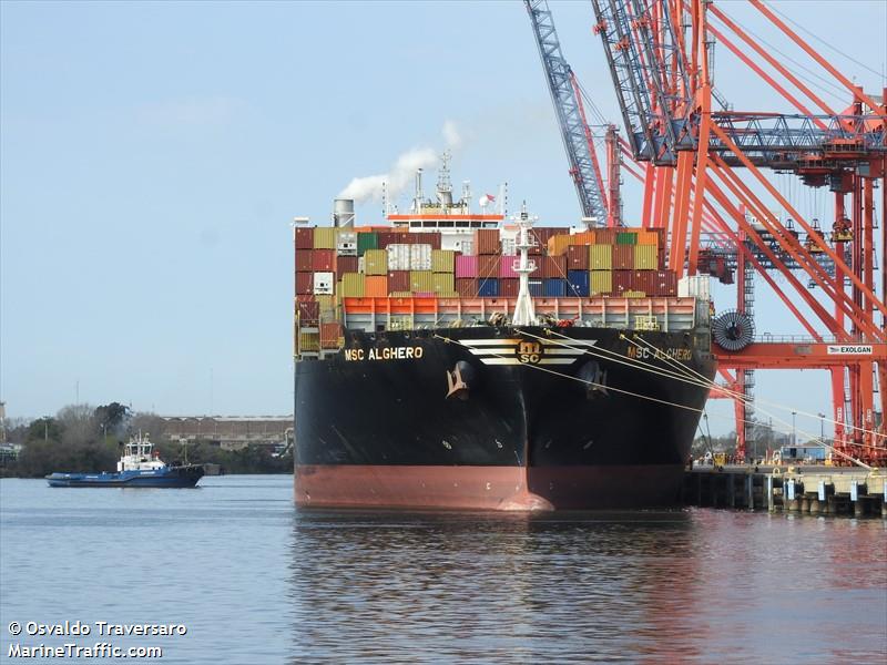 msc alghero (Container Ship) - IMO 9618288, MMSI 351819000, Call Sign 3EVX2 under the flag of Panama
