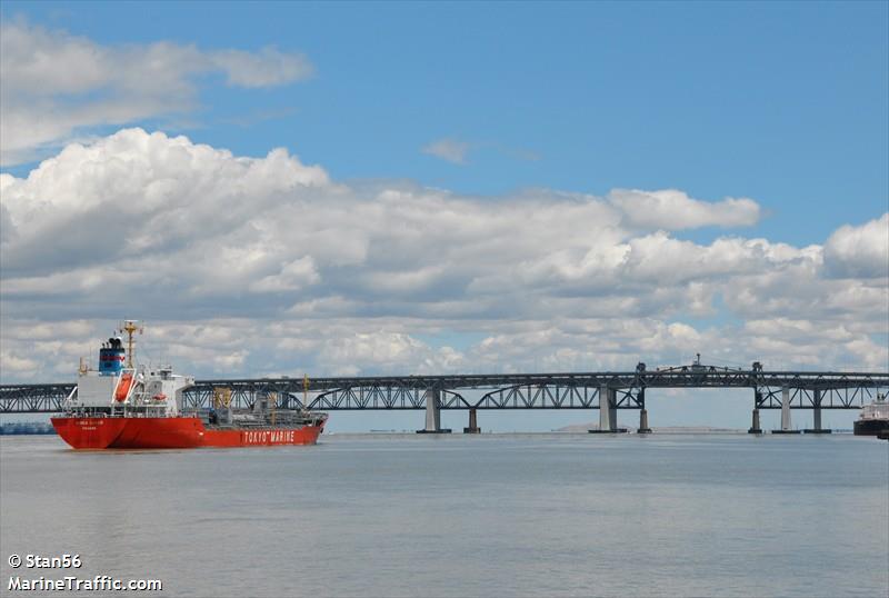 ginga saker (Chemical/Oil Products Tanker) - IMO 9258155, MMSI 352530000, Call Sign HPDR under the flag of Panama