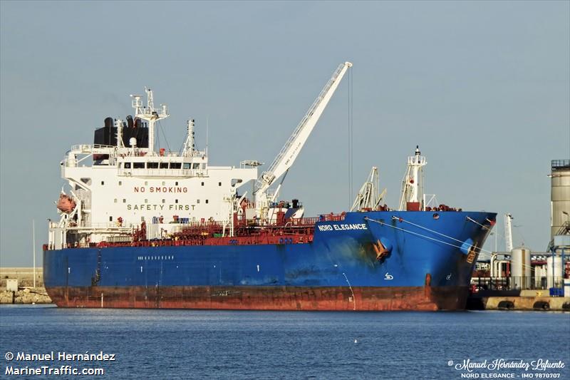 nord elegance (Chemical/Oil Products Tanker) - IMO 9870707, MMSI 355789000, Call Sign 3EJY under the flag of Panama