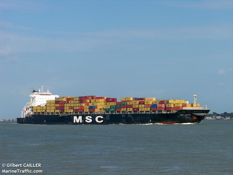 msc alexa (Container Ship) - IMO 9129873, MMSI 356904000, Call Sign 3FPP6 under the flag of Panama