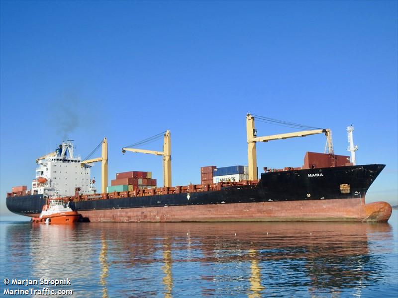maira (Container Ship) - IMO 9203502, MMSI 357380000, Call Sign 3FHC3 under the flag of Panama