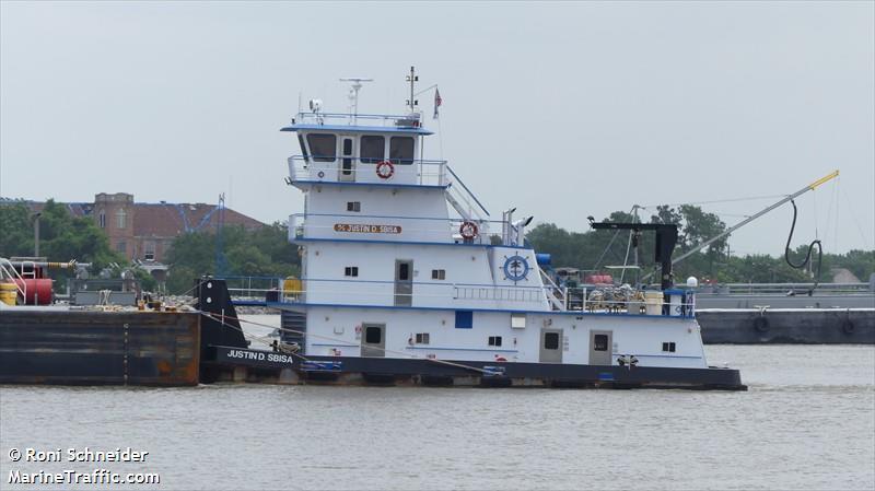 justin d.sbisa (Towing vessel) - IMO , MMSI 367495210, Call Sign WDF8471 under the flag of United States (USA)