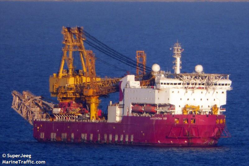 sapura 1200 (Pipe Layer) - IMO 9651199, MMSI 370454000, Call Sign 3FPL5 under the flag of Panama