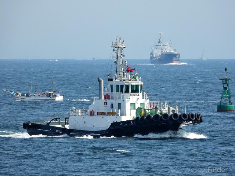 shima maru (Tug) - IMO , MMSI 431013698, Call Sign JD4643 under the flag of Japan