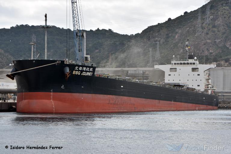 bbg journey (Bulk Carrier) - IMO 9789879, MMSI 477096500, Call Sign VRQW8 under the flag of Hong Kong