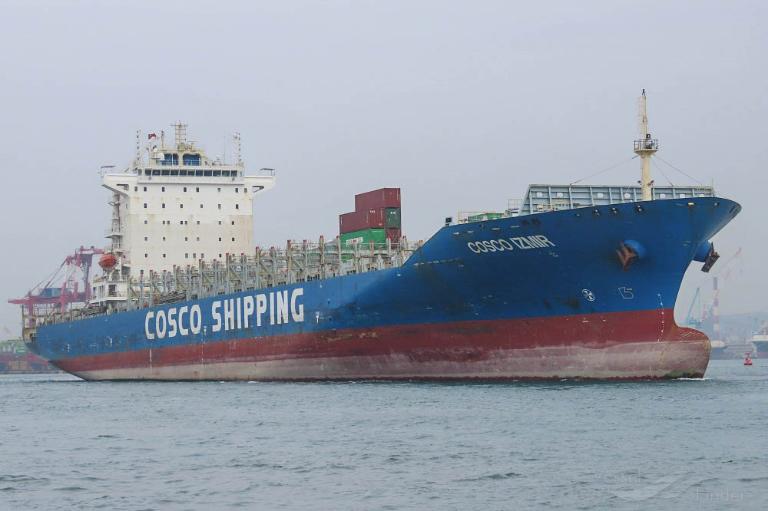 cosco izmir (Container Ship) - IMO 9484508, MMSI 477463400, Call Sign VRMJ7 under the flag of Hong Kong