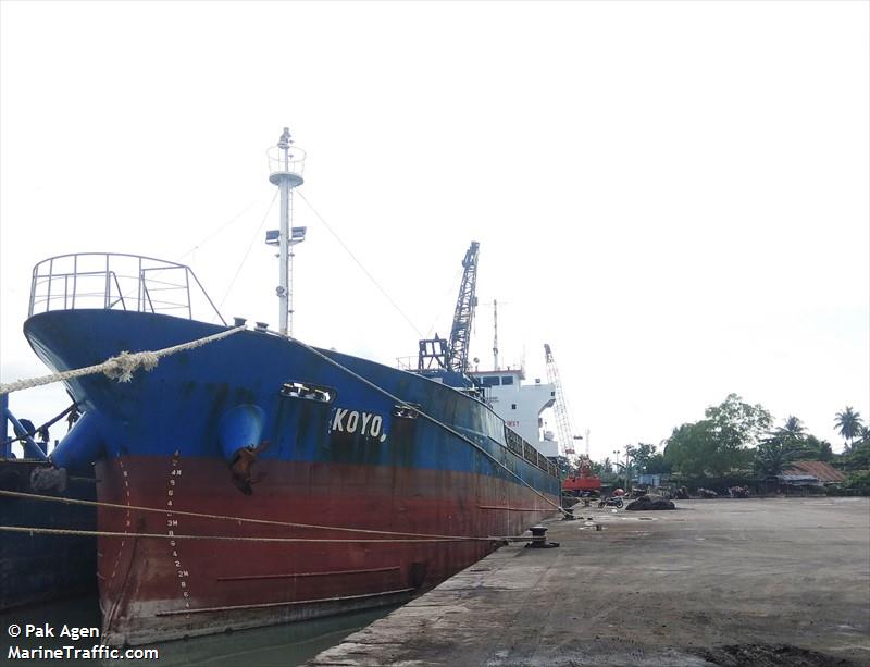 km.koyo (Cargo ship) - IMO , MMSI 525006372, Call Sign PLGF under the flag of Indonesia