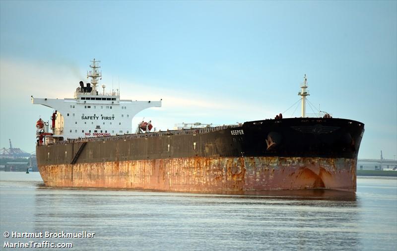 keeper (Bulk Carrier) - IMO 9313395, MMSI 538007254, Call Sign V7CC8 under the flag of Marshall Islands