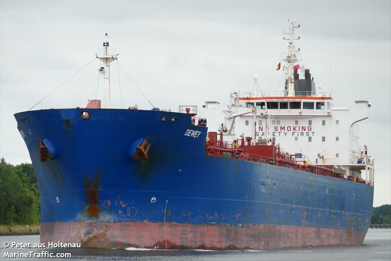 dewey (Chemical/Oil Products Tanker) - IMO 9353096, MMSI 538008323, Call Sign V7A2237 under the flag of Marshall Islands