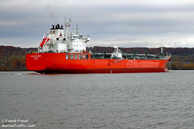 solar suzanne (Chemical/Oil Products Tanker) - IMO 9877638, MMSI 538008705, Call Sign V7A2674 under the flag of Marshall Islands