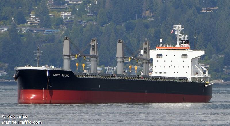 nord sound (Bulk Carrier) - IMO 9882982, MMSI 563108900, Call Sign 9V6587 under the flag of Singapore