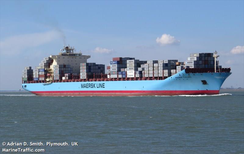 maersk tukang (Container Ship) - IMO 9334686, MMSI 565825000, Call Sign 9VHE2 under the flag of Singapore