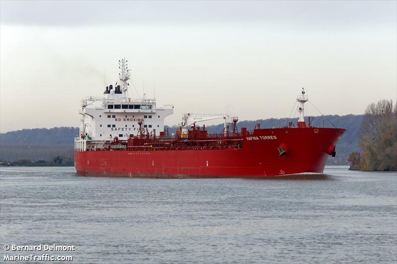 hafnia torres (Chemical/Oil Products Tanker) - IMO 9729283, MMSI 566598000, Call Sign 9V3283 under the flag of Singapore