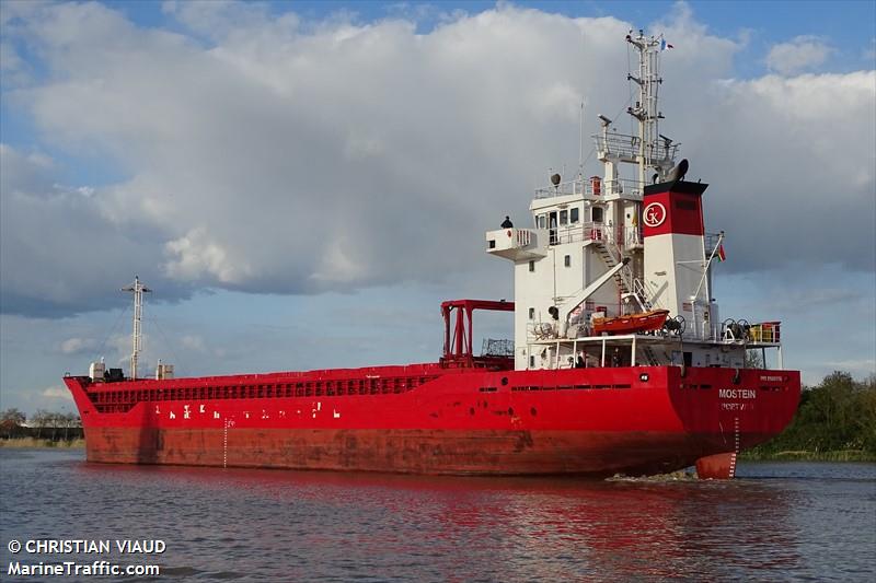 mostein (General Cargo Ship) - IMO 9100176, MMSI 577429000, Call Sign YJWN2 under the flag of Vanuatu