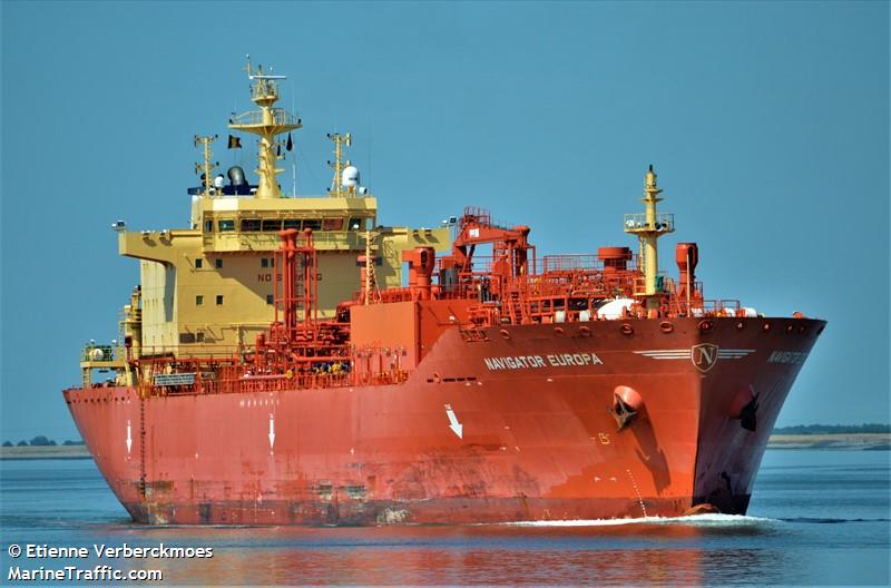 navigator europa (LPG Tanker) - IMO 9661807, MMSI 636016397, Call Sign D5FZ3 under the flag of Liberia
