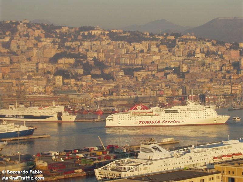 carthage (Passenger/Ro-Ro Cargo Ship) - IMO 9185396, MMSI 672269000, Call Sign TSMT under the flag of Tunisia