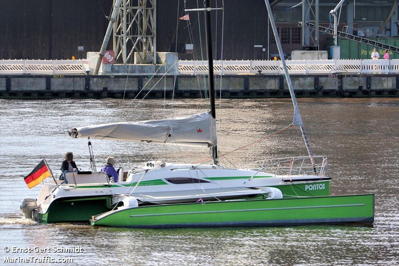 pontos (Pleasure craft) - IMO , MMSI 211464550, Call Sign DB5677 under the flag of Germany
